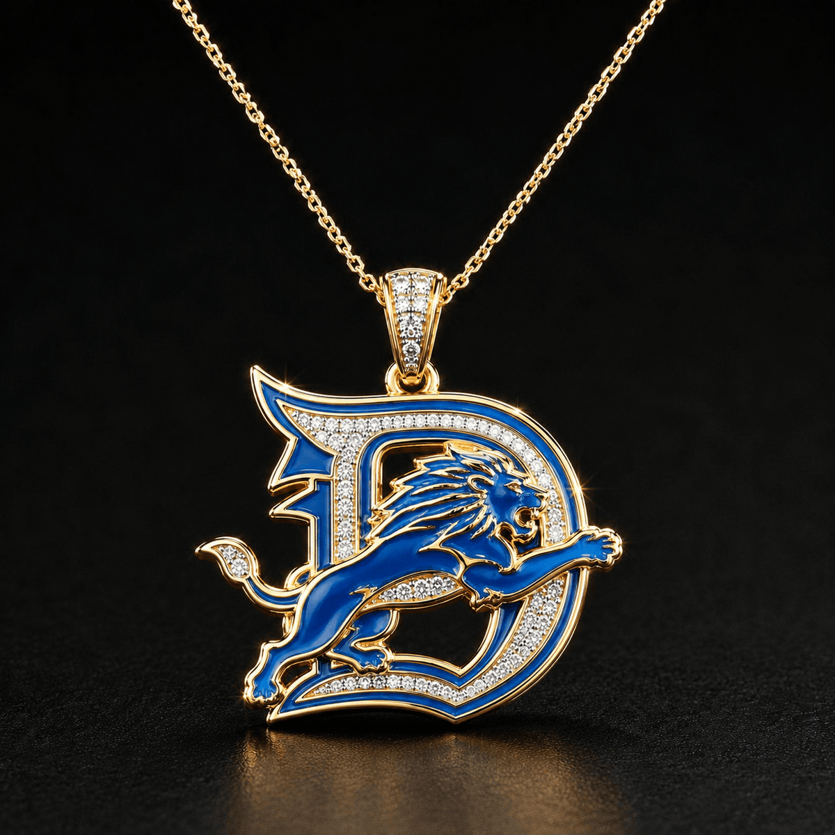 DTLN Solid Gold Chain with Diamond Pendant TMH