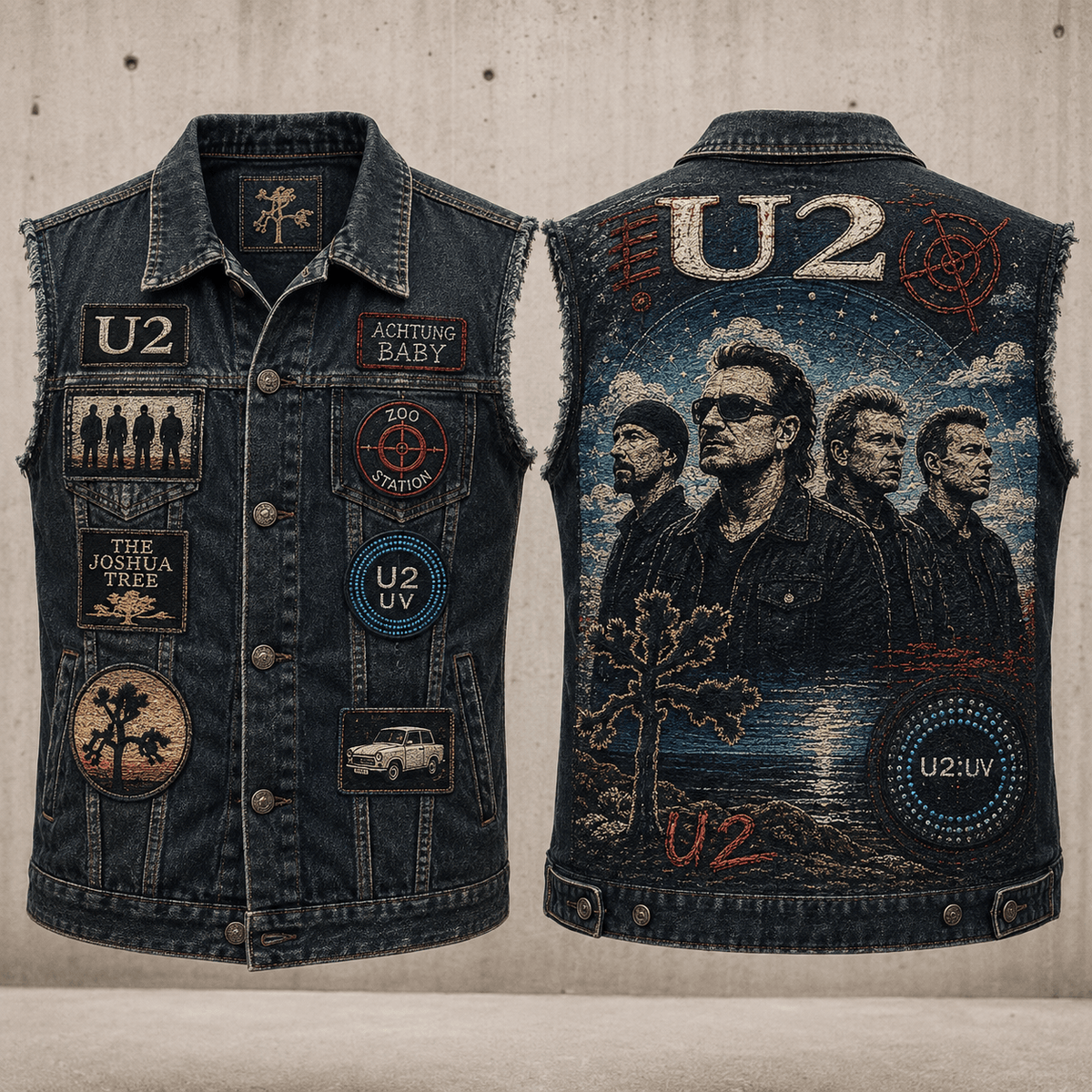 U2 PREMIUM DENIM VEST NVH